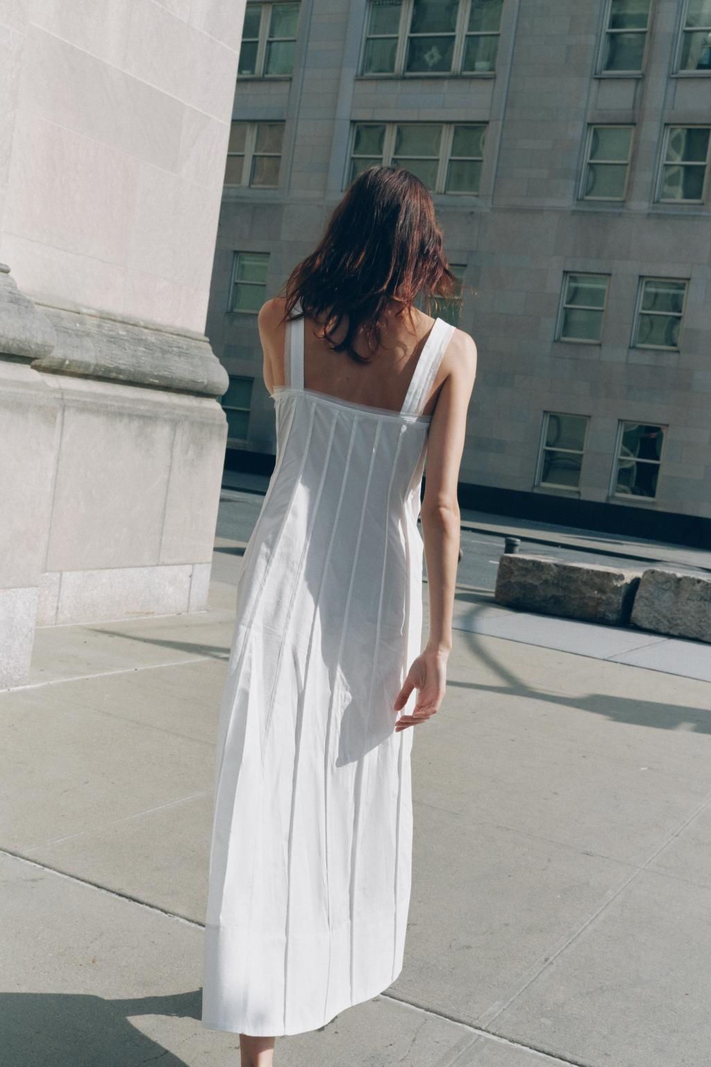 ZW COLLECTION LONG TRIM DRESS - Zara фото 3