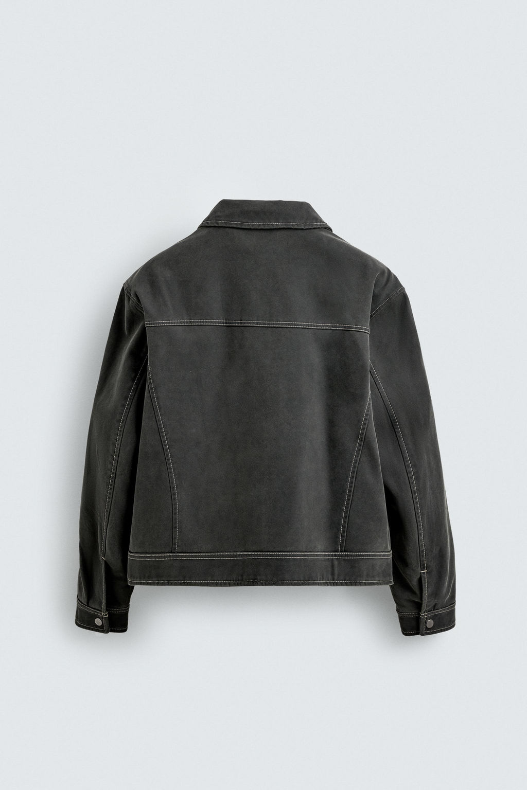 VINTAGE-EFFECT FAUX SUEDE JACKET - Zara фото 7