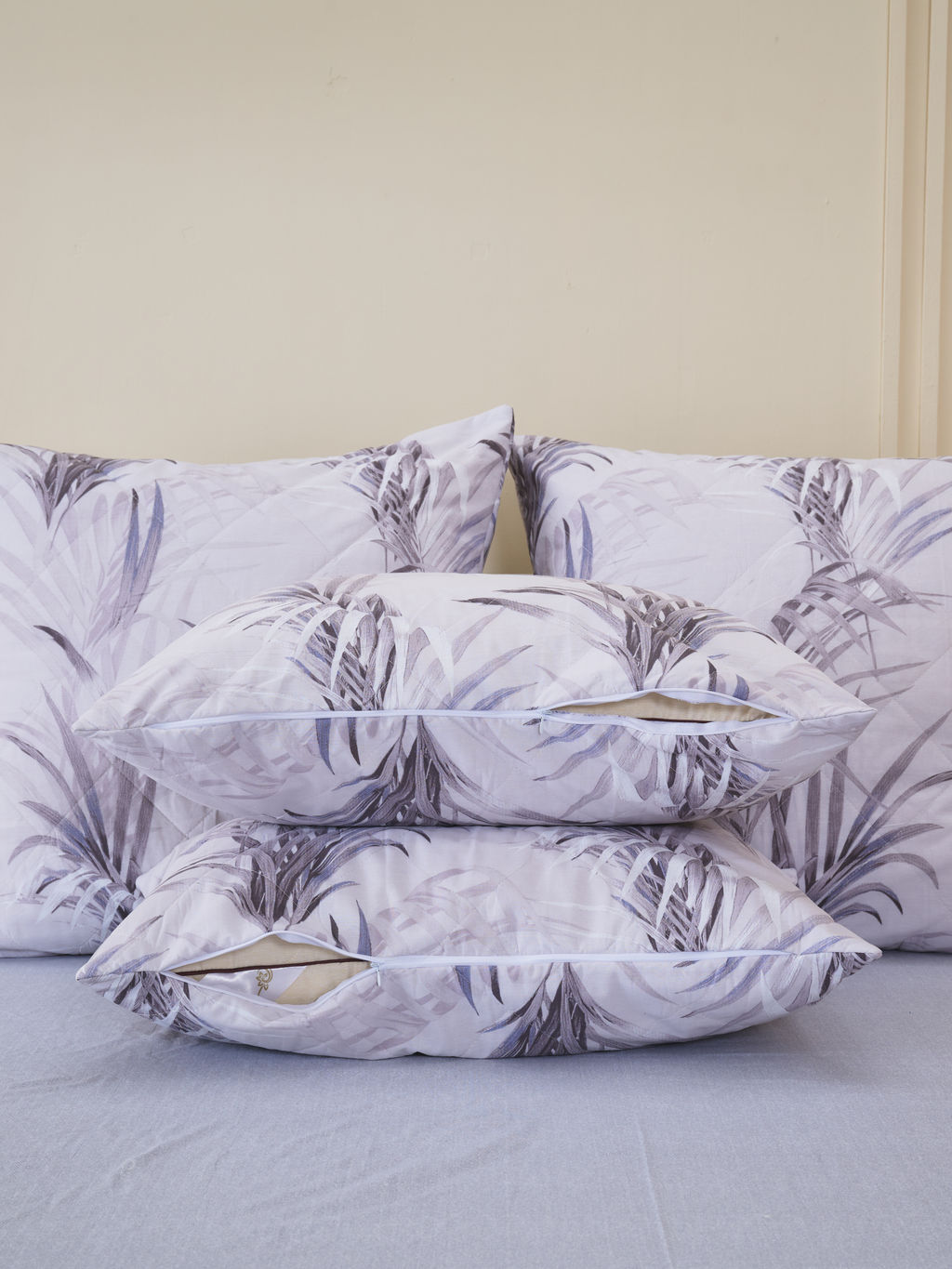 Постельное белье зима-лето из поплина с простыней на резинке - Ночная тишина Евро с прост.на резинке 180*200*25 (нав.70х70)