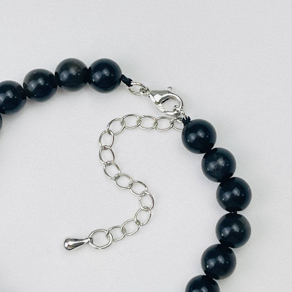 Браслет из золотистого Обсидиана 16 см + - Радуга самоцветов фото 4