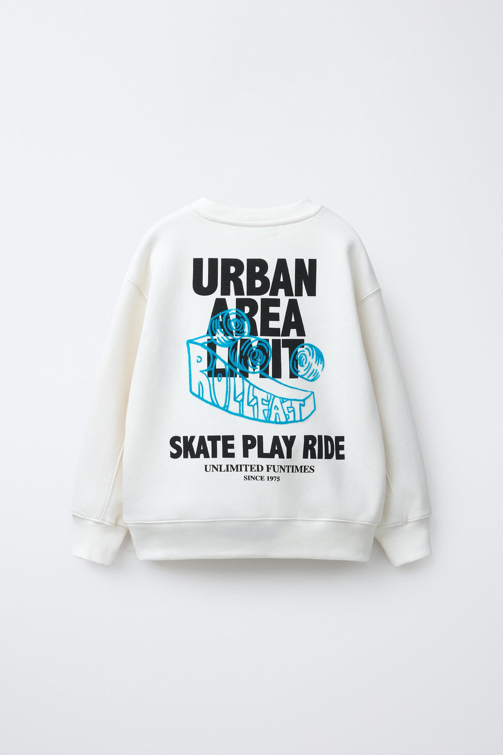 FLOCKED SLOGAN SWEATSHIRT - Zara фото 2