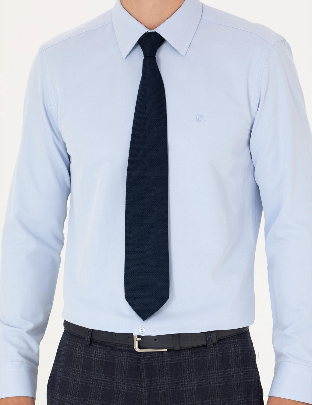 A__k Mavi Slim Fit Uzun Kollu Basic G_mlek - Pierre cardin фото 6