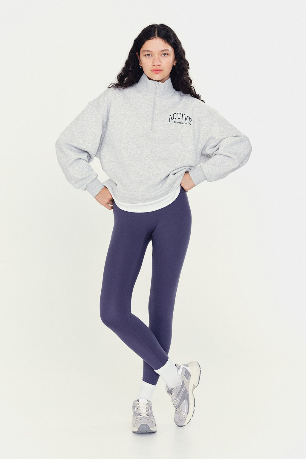 Zip-top sports sweatshirt - H&m фото 4