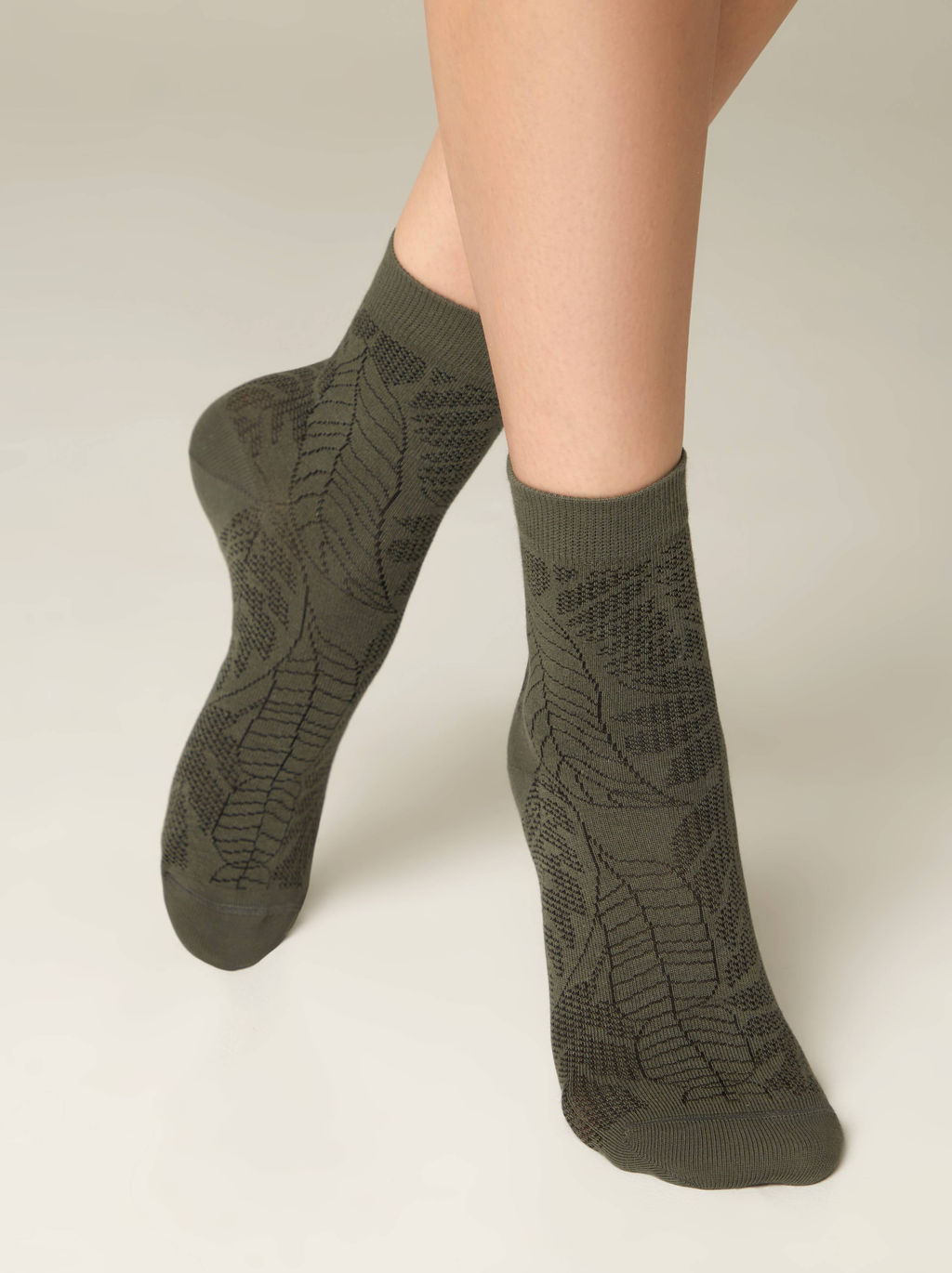 Цена за 2 пары. Носки Классические CONTE CLASSIC Носки женские хаки - Conte elegant фото 2