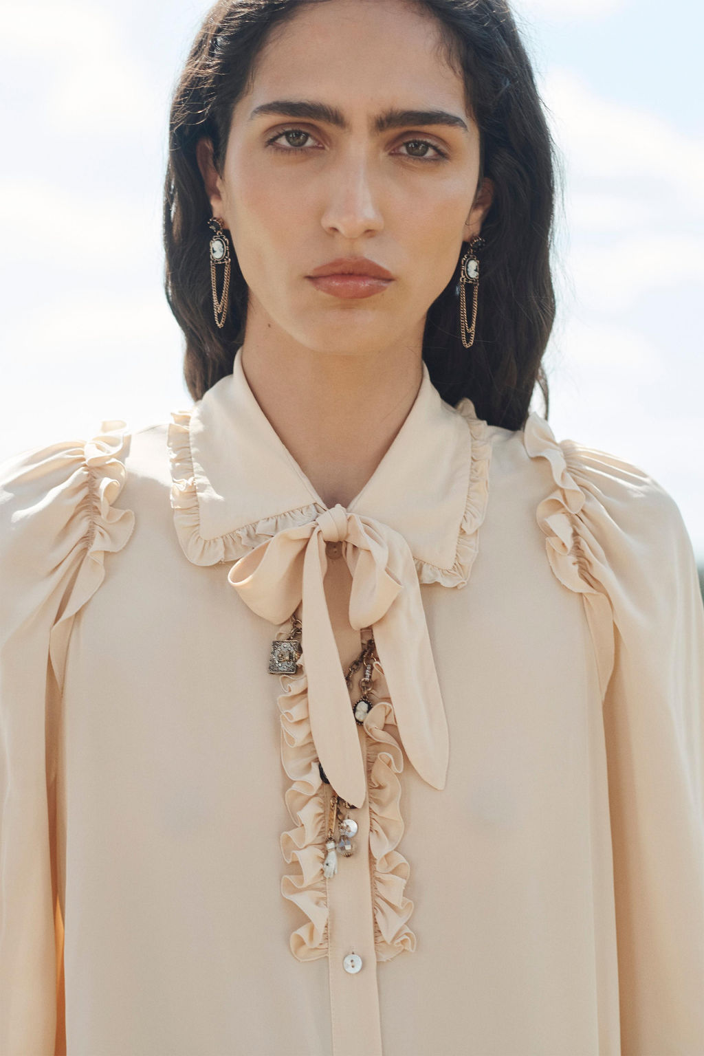 ROMANTIC SHIRT WITH BOW LIMITED EDITION - Zara фото 4