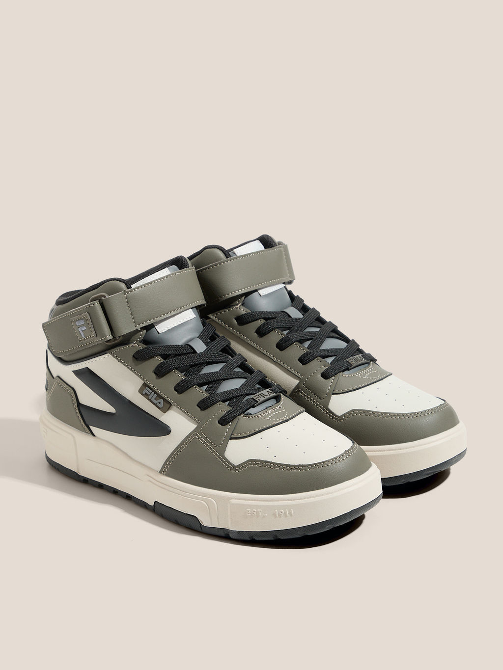 Мужские высокие кеды FILA FX-1000 NXT MID M Артикул 4563215, серо-зеленый