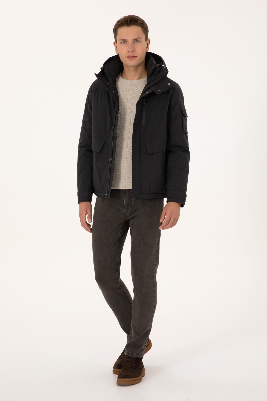 Erkek Siyah Mont - U.s. polo assn фото 4