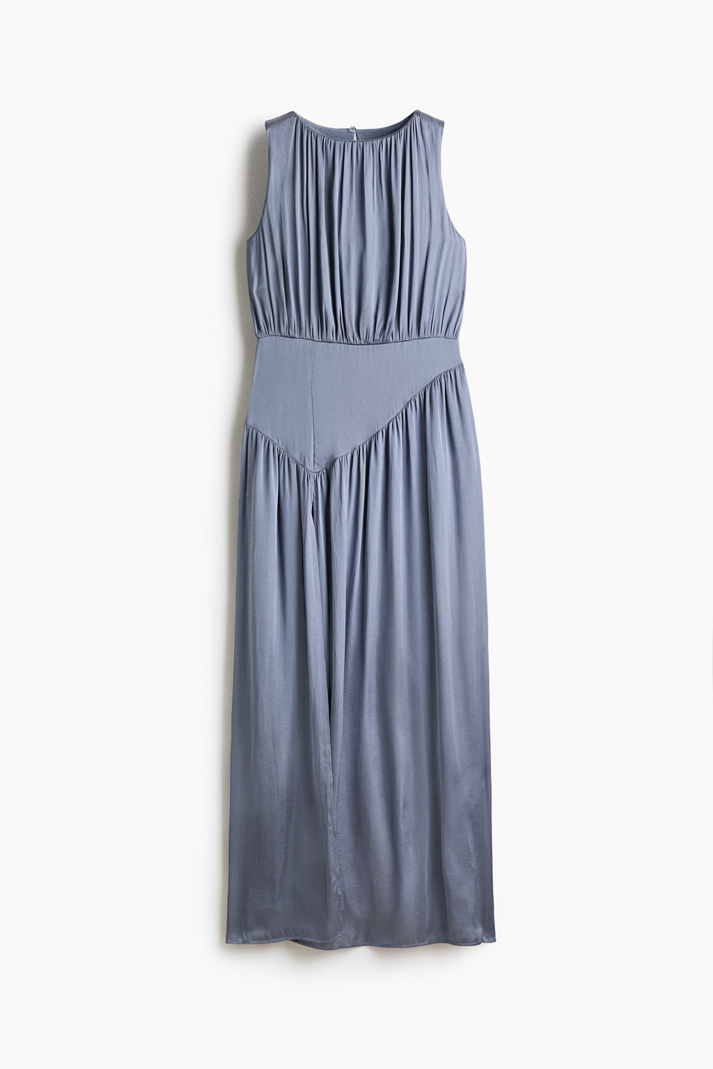 Vestido fruncido de sat?n