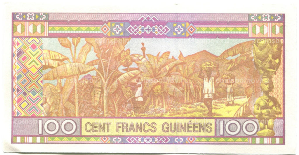 100 франков 2015 года Гвинея