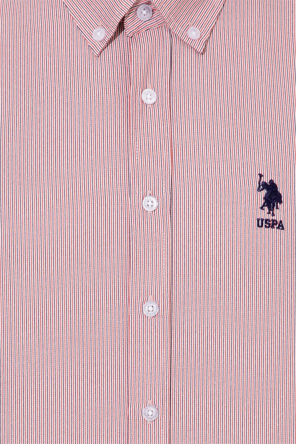 Мужская красная рубашка с длинным рукавом - U.s. polo assn фото 6