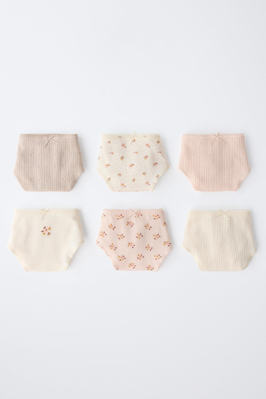 AGES 6-14 / SIX-PACK OF FLORAL PRINT BRIEFS