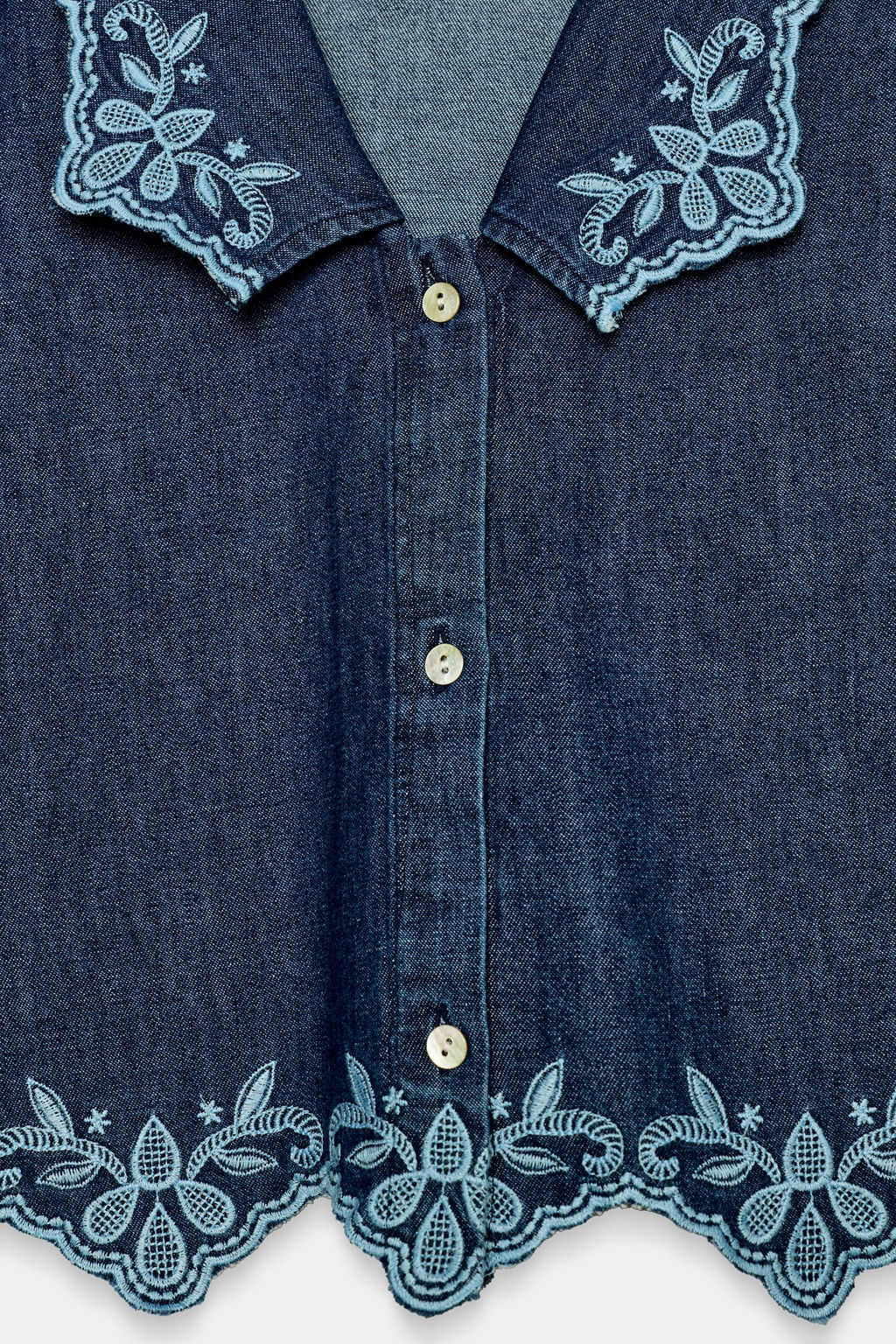 CAMISA Z1975 DENIM BORDADOS / ?ndigo - Zara фото 9
