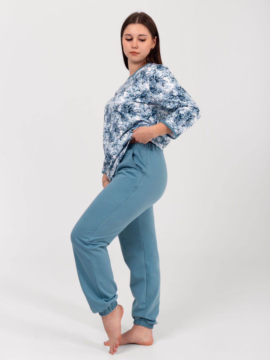 Костюм женский футер 2-х нитка начёс МАДИНА ИНДИГО - Domtrik фото 2