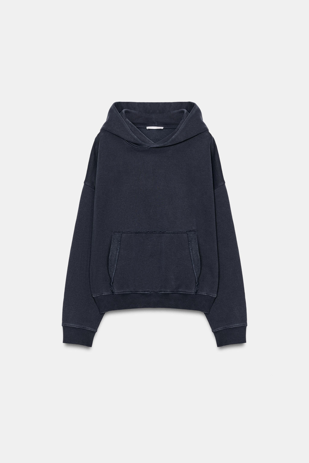 SUDADERA CAPUCHA EFECTO LAVADO / Azul - Zara фото 7