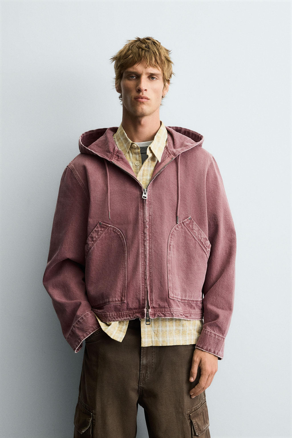 WASHED HOODIE JACKET - Zara фото 2