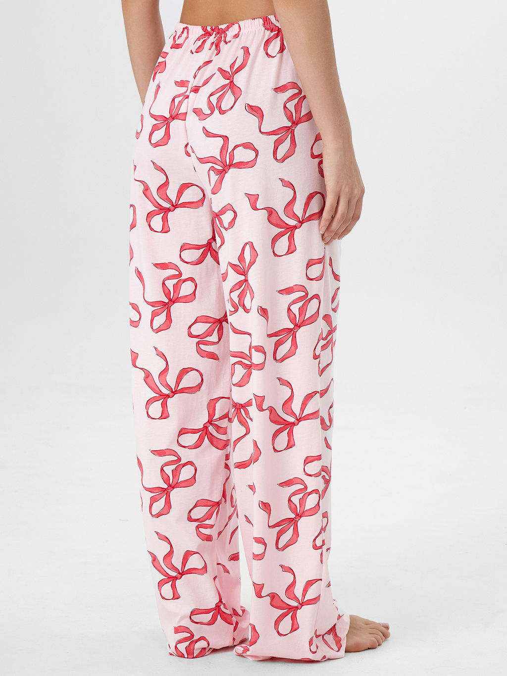 Брюки домашние женские розовые с бантиками - Mark formelle фото 2