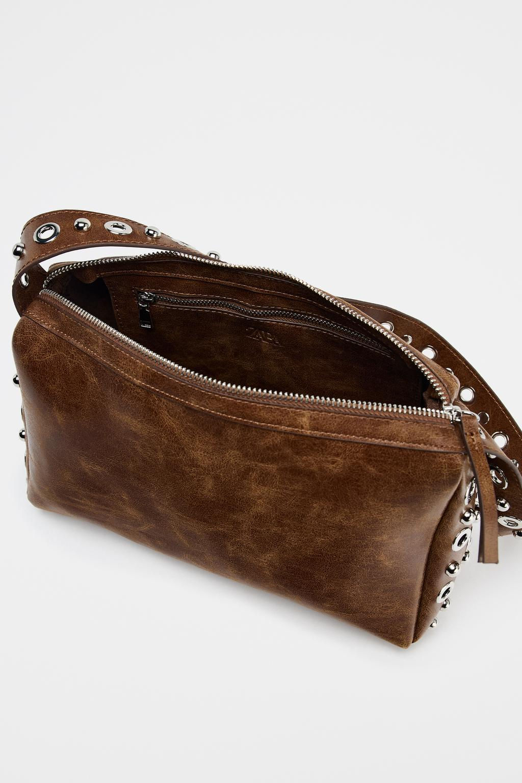 SHOULDER BAG WITH METAL APPLIQUES - Zara фото 7