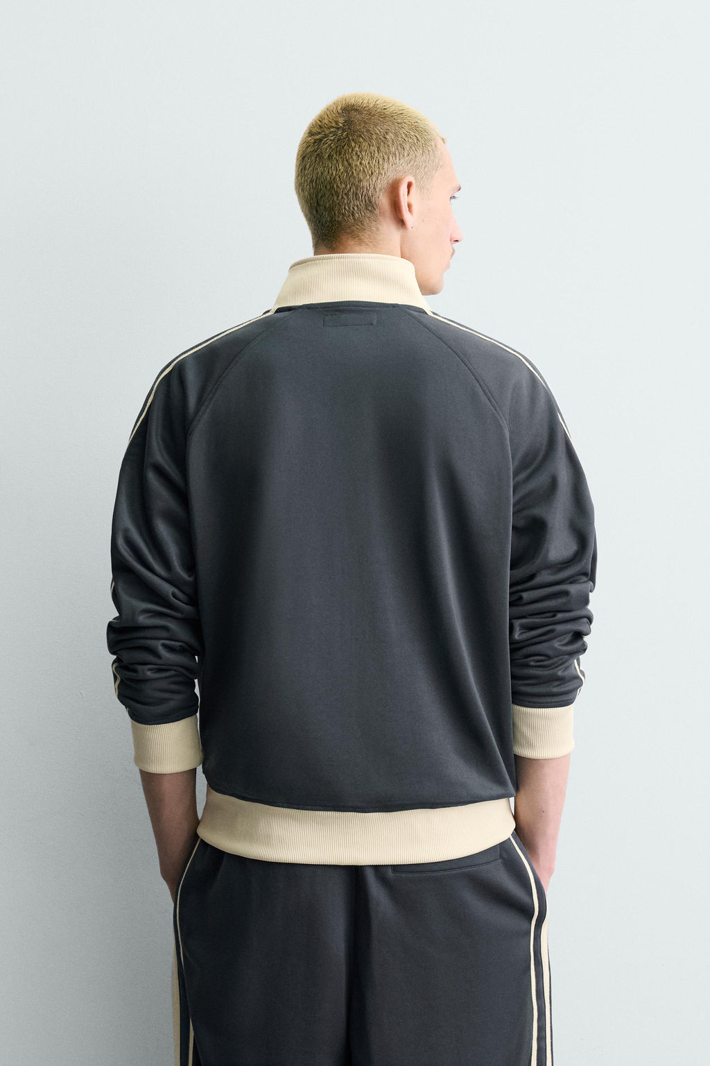 ZIP-UP SWEATSHIRT WITH STRIPES - Zara фото 11