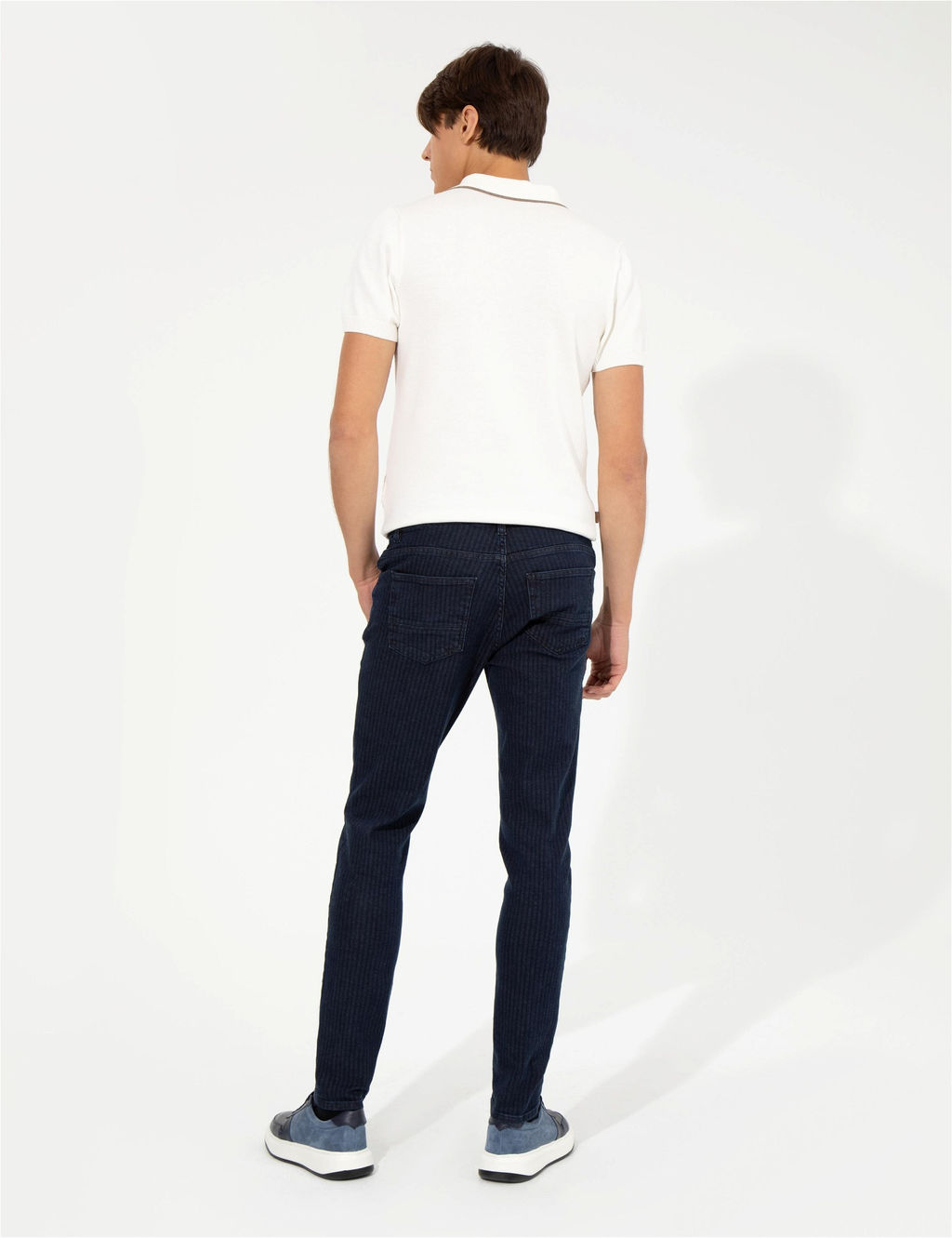 Lacivert Slim Fit Jean Pantolon - Pierre cardin фото 4