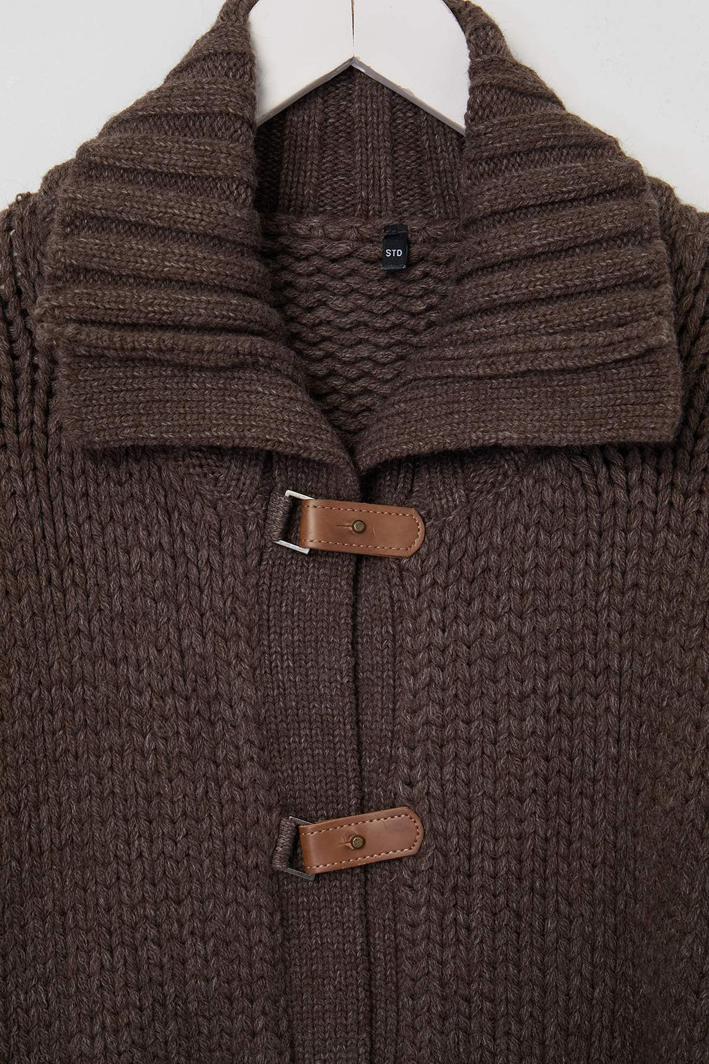 Kahverengi Devrik Yaka Kal_n Oversize Triko H_rka TWOAW27HI00044