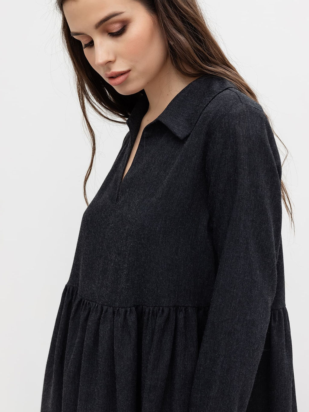 Платье женское с длинными рукавами в черном цвете черный 152557 - Mark formelle фото 4