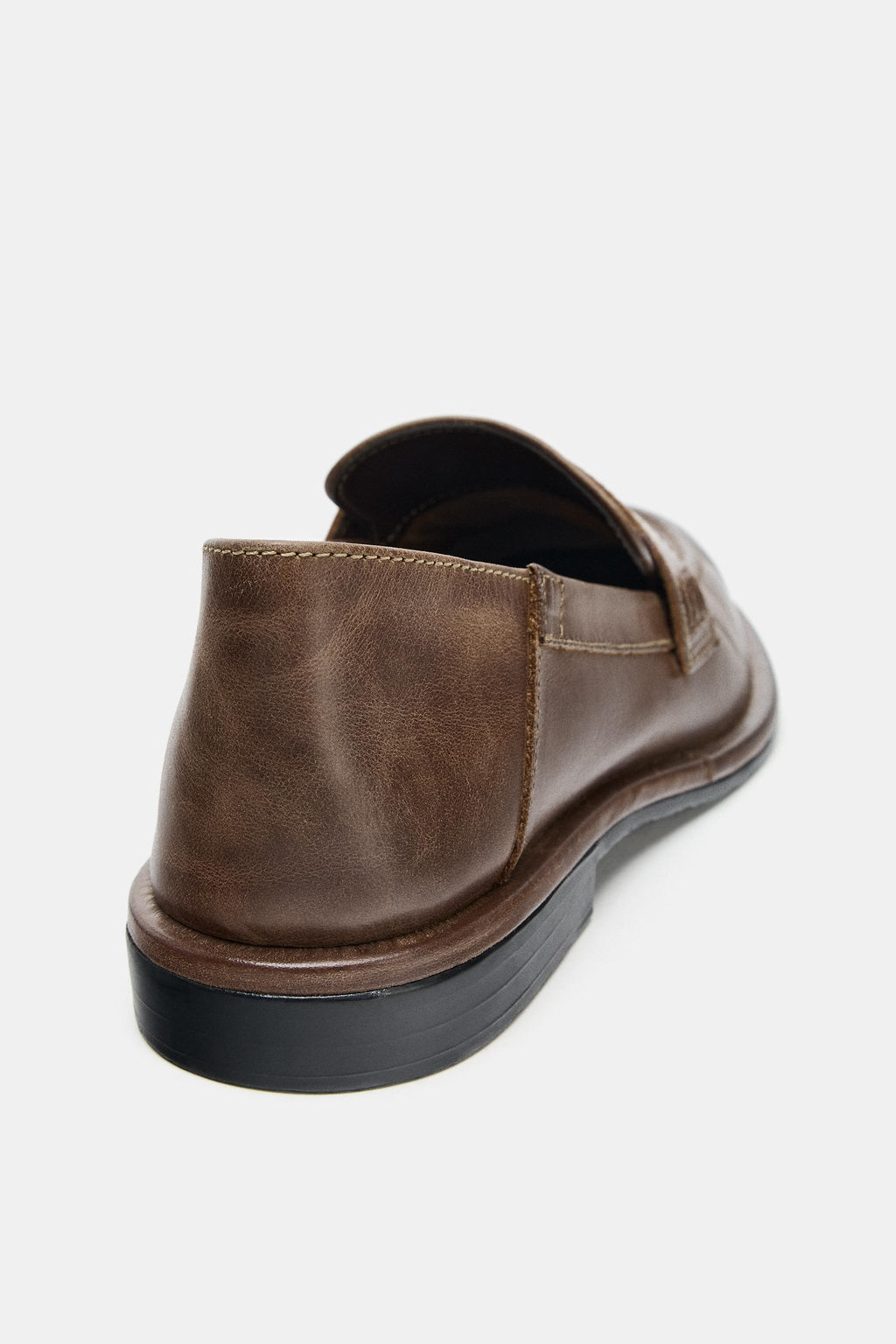 LEATHER PENNY LOAFERS - Zara фото 5