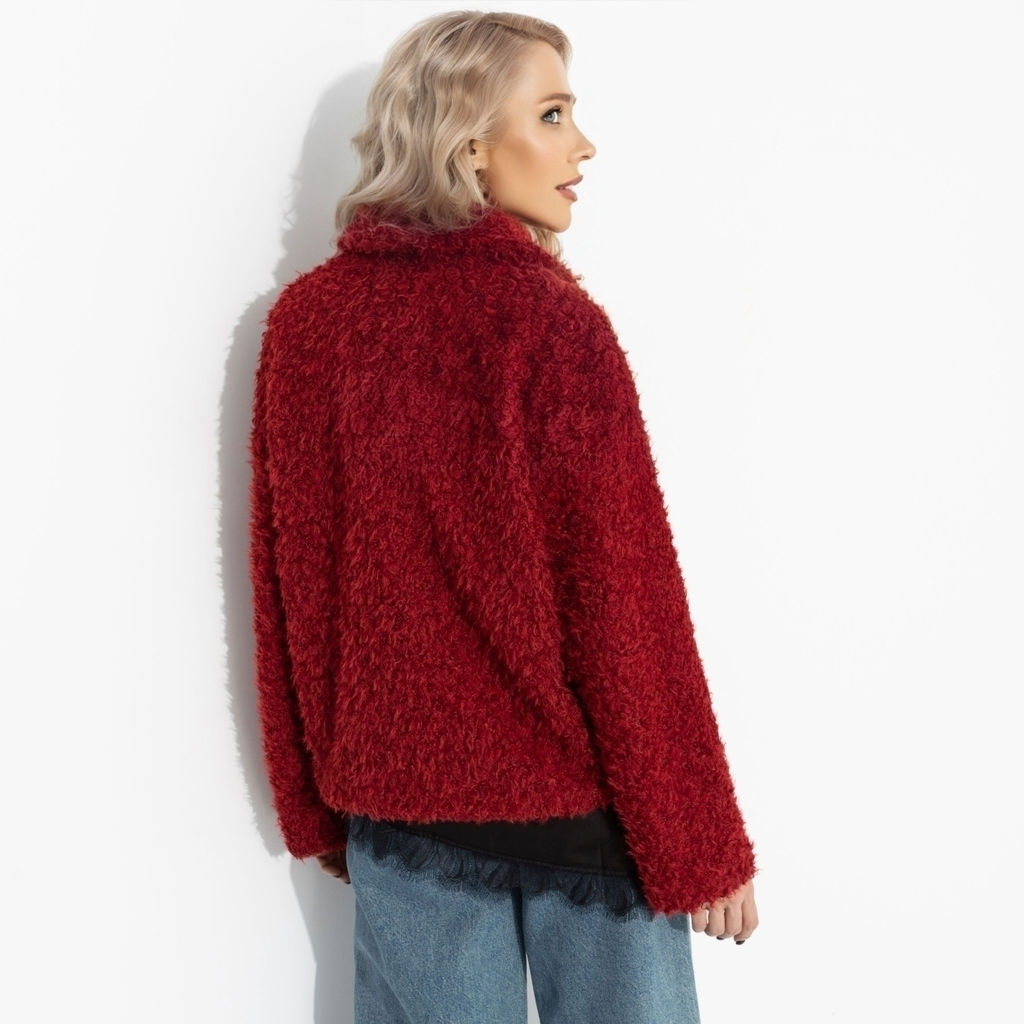 Розыгрыш. Полупальто с акцентным подкладом, Слишком заметна (красный закат, oversize, 50-56)