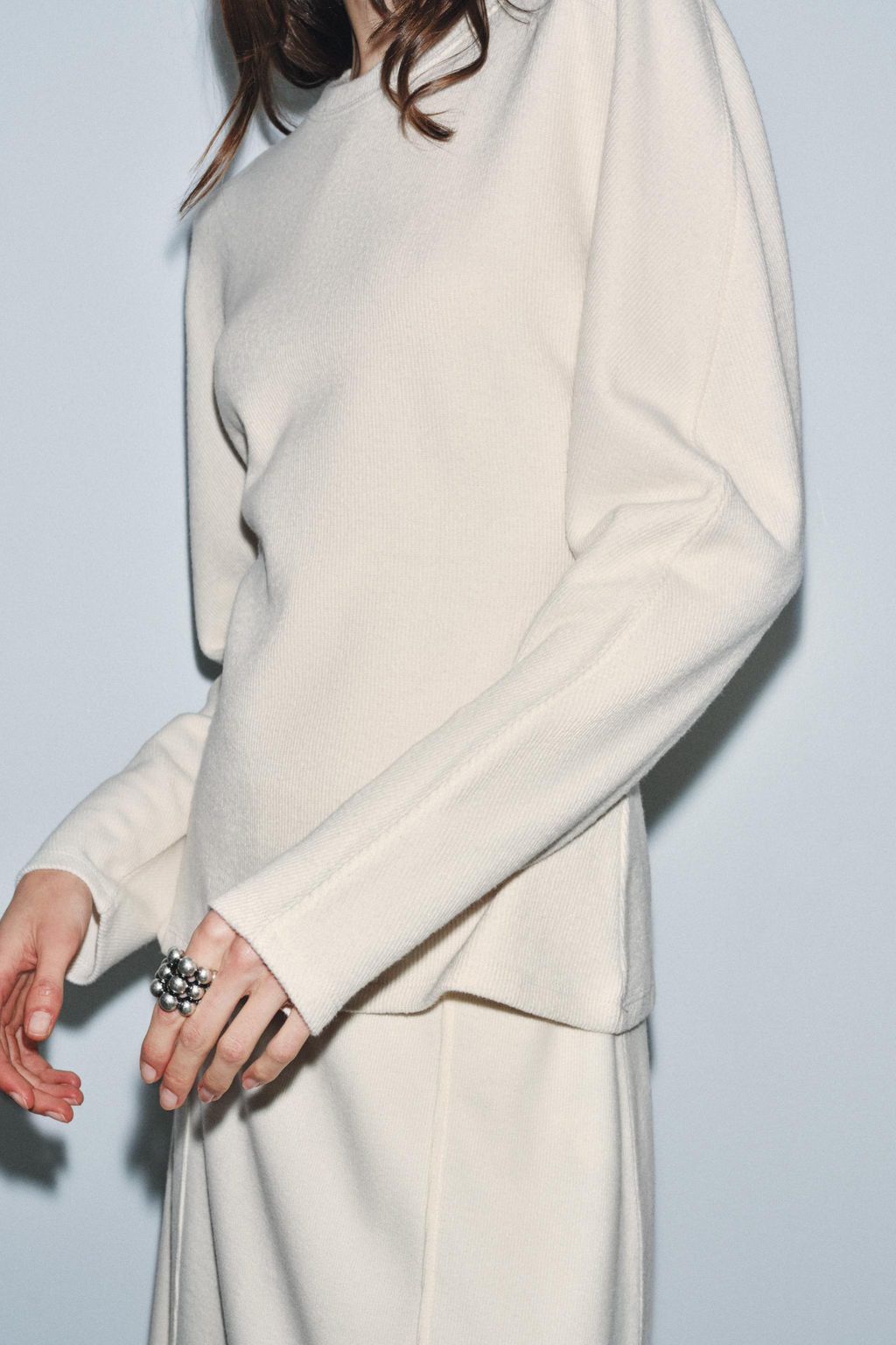 SOFT LONG SLEEVE SWEATSHIRT - Zara фото 2