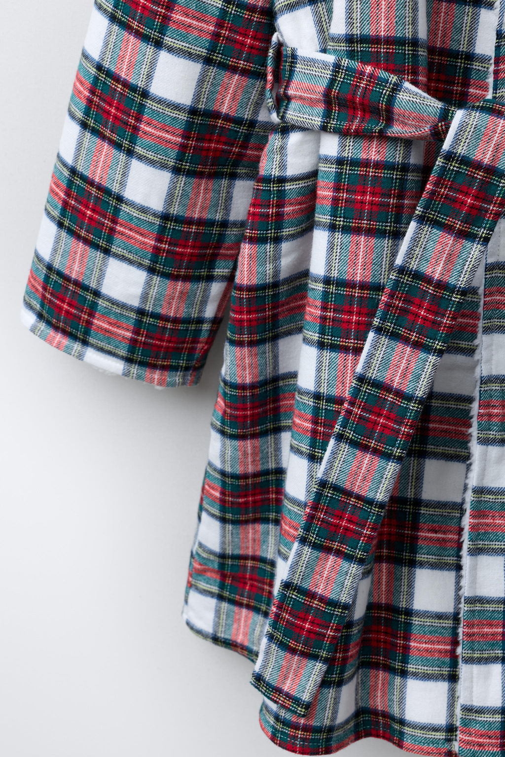 CHECK FLANNEL ROBE - Zara фото 4