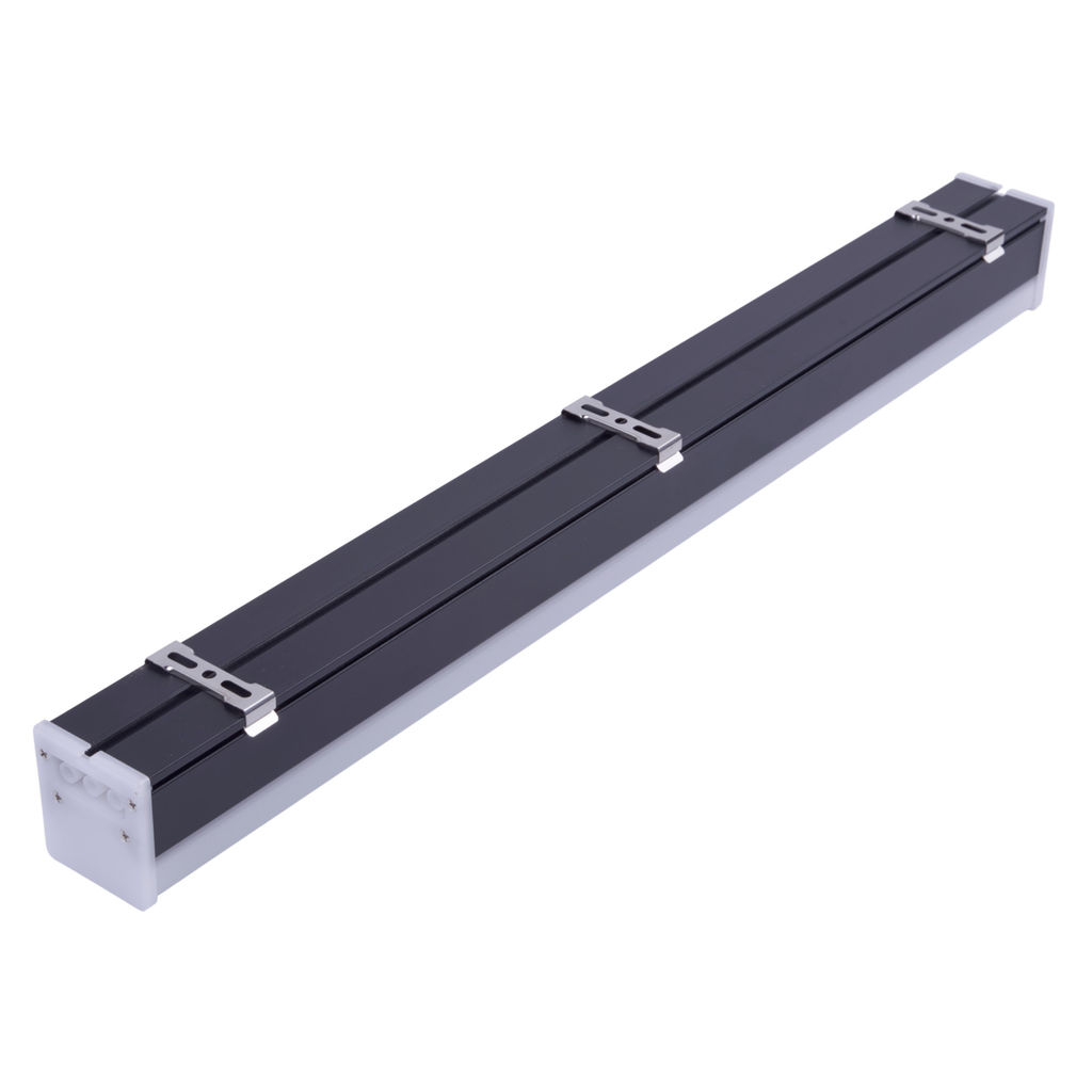 ULO-N10A-20W/4000K/L60 IP40 BLACK Светильник линейный светодиодный подвесной. Прямой, 60см. Белый свет (4000K). 2000Лм. Алюминий. Цвет черный. TM Uniel