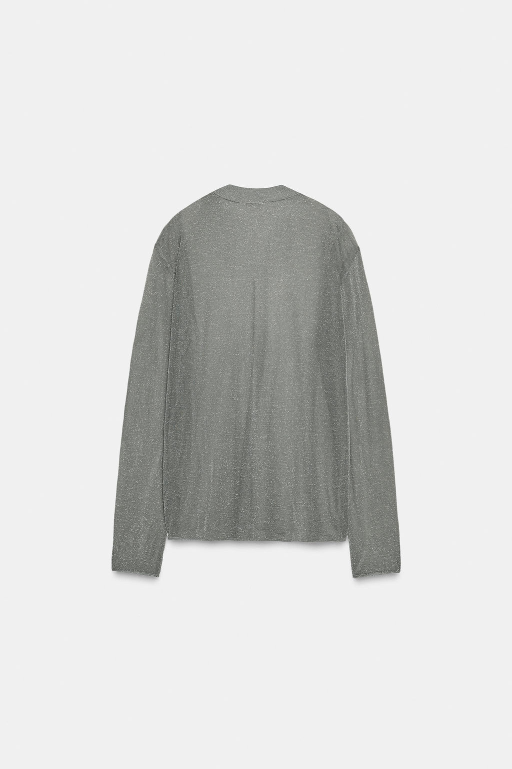 OVERSIZED METALLIC THREAD KNIT JUMPER - Zara фото 7