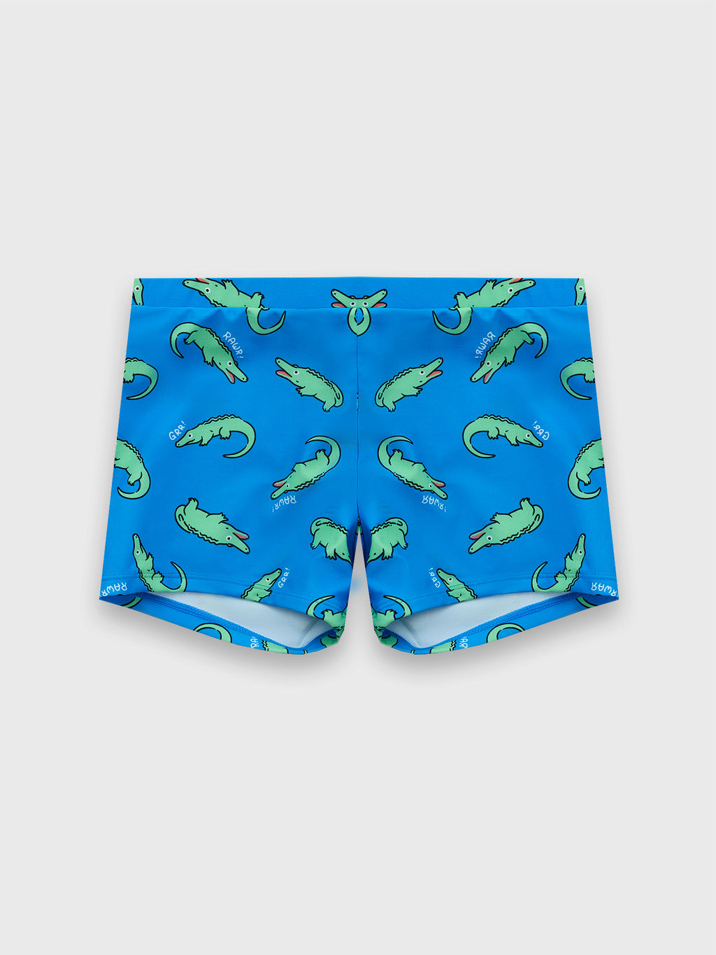 Трусы купальные для мальчиков синие с принтом крокодилы - Mark formelle фото 5