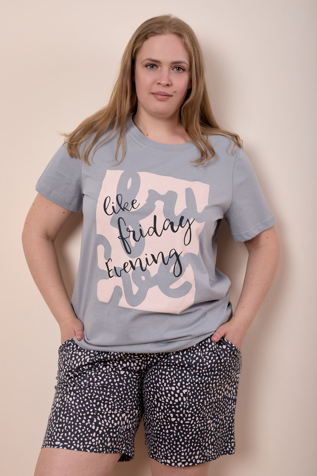Пижама футболка и шорты М325294Пср - Елена фото 4
