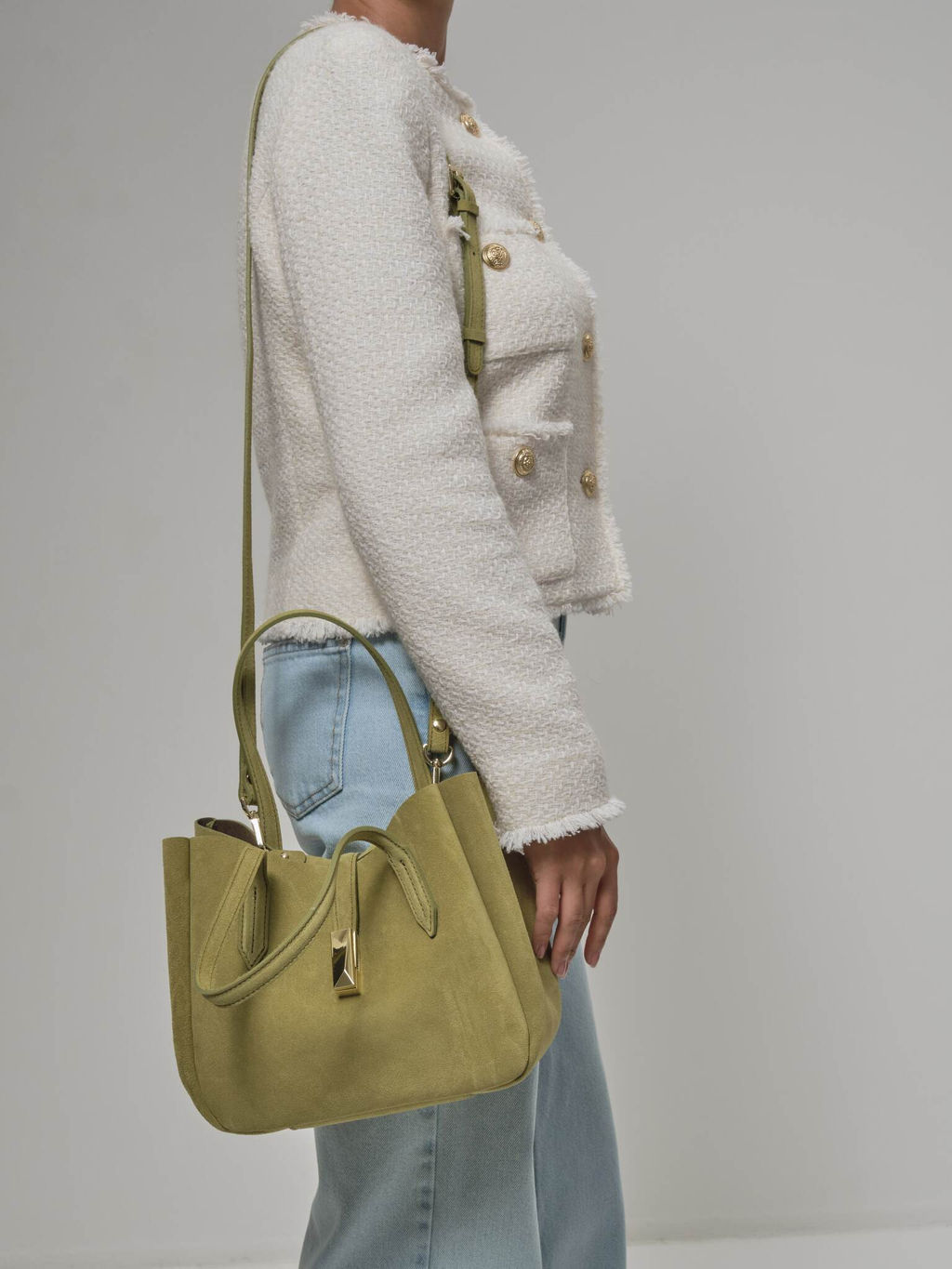Замшевая сумка Sophie DBR 31059 киви  фото 4