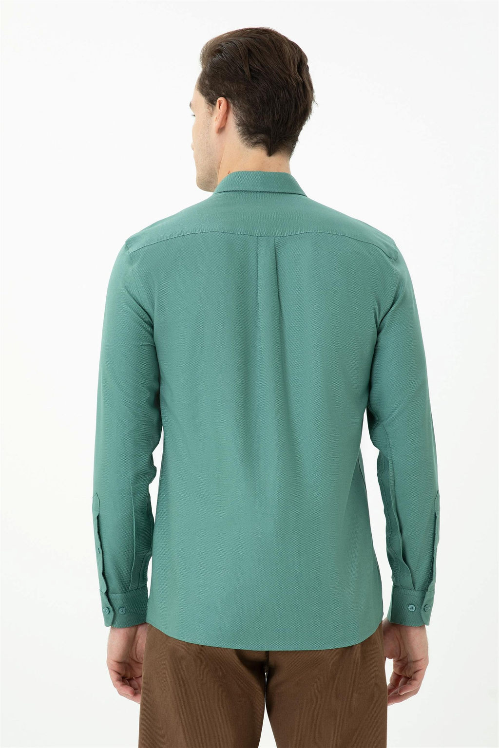 Мужская мятная рубашка с длинным рукавом - U.s. polo assn фото 5