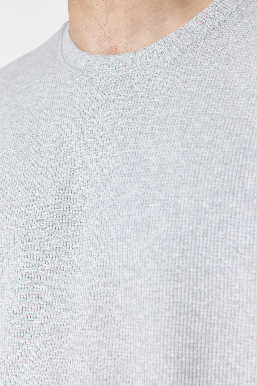 TRENDYOL MAN Basic Bordo Oversize/Genis Kesim Dokulu Waffle K?sa Kol T-Shirt TMNSS22TS00049 - Trendyolmilla фото 6