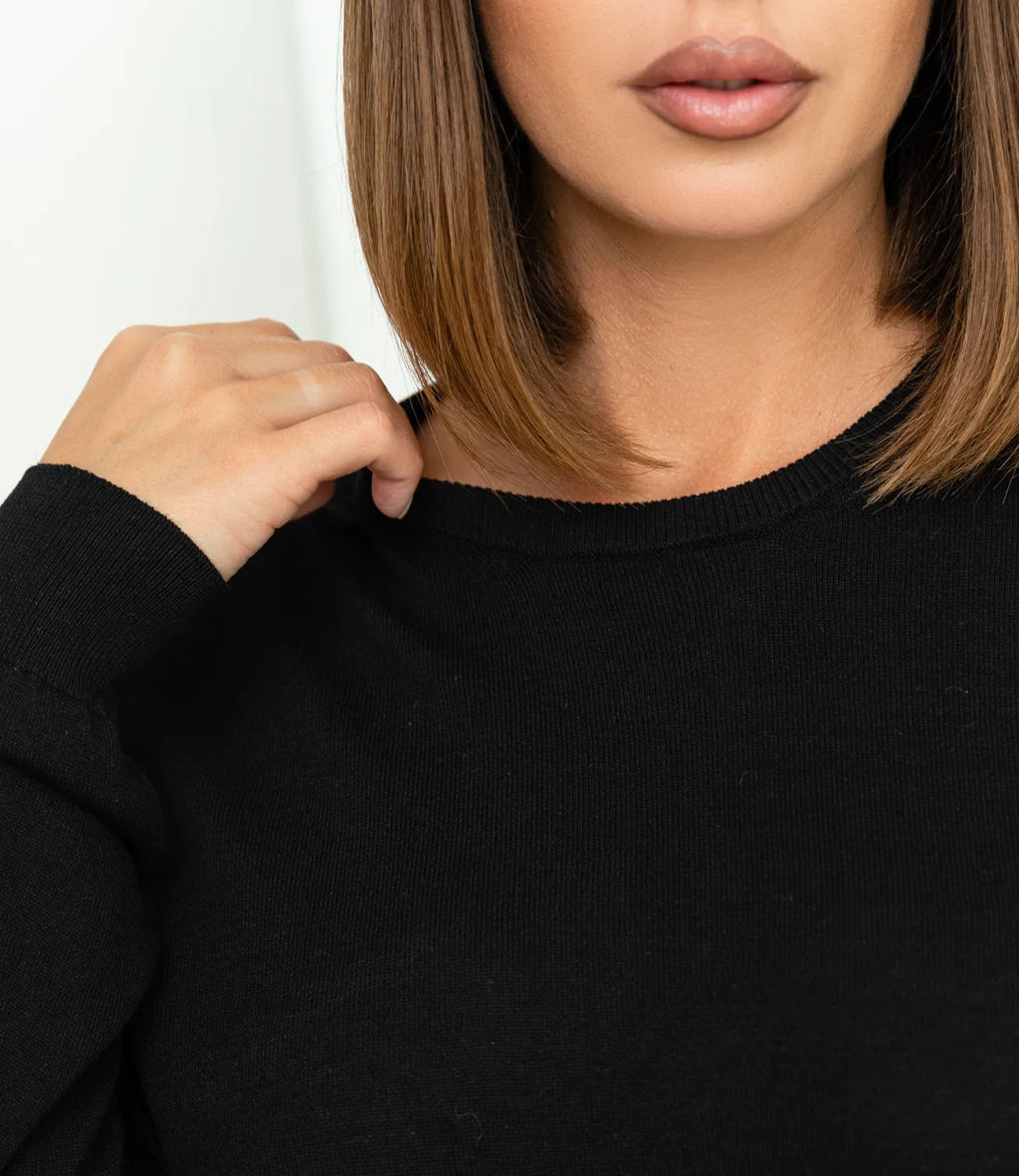 Джемпер #ОКТ125002, чёрный