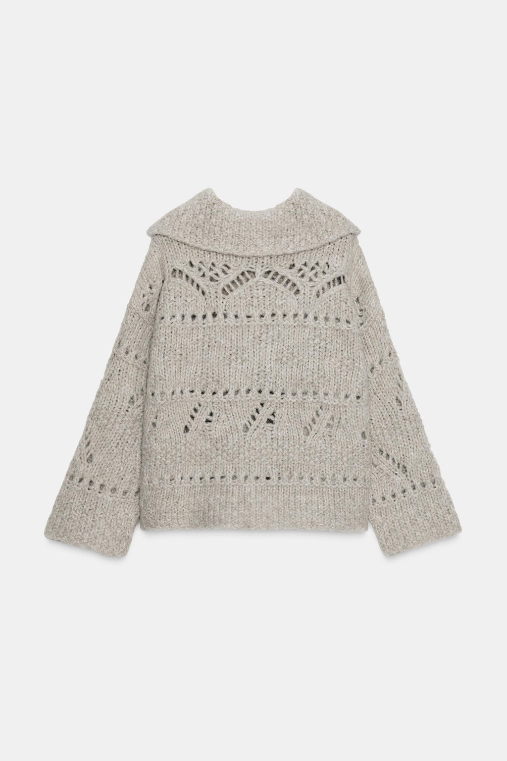 POINTELLE CHUNKY KNIT CARDIGAN - Zara фото 4