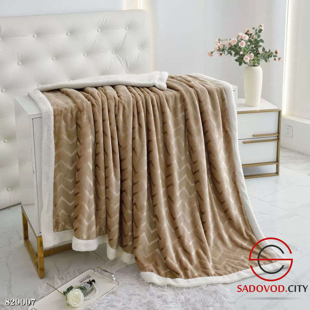 Плед из велсофта в подарочной упаковке