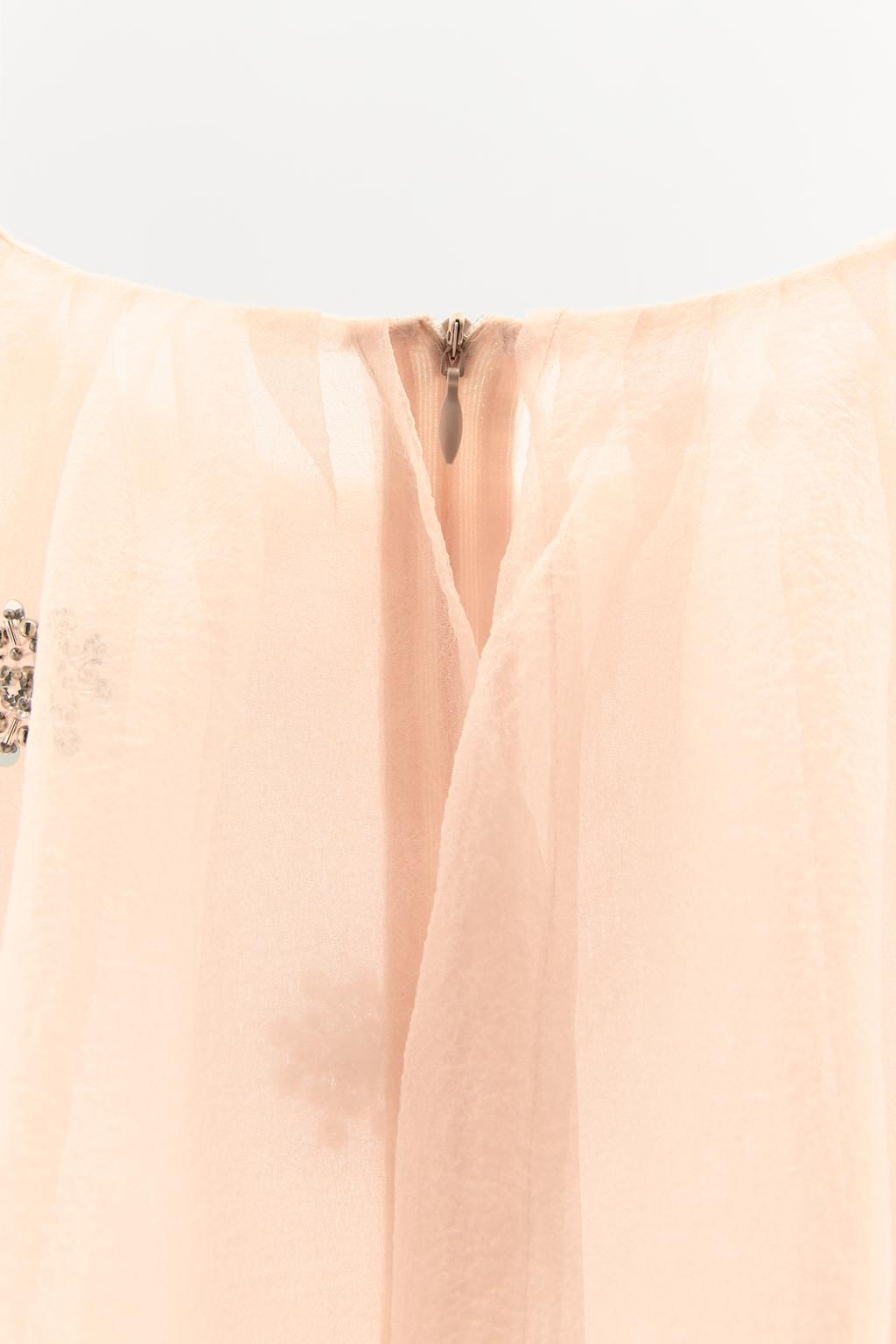 ORGANZA DRESS WITH RHINESTONES - Zara фото 7