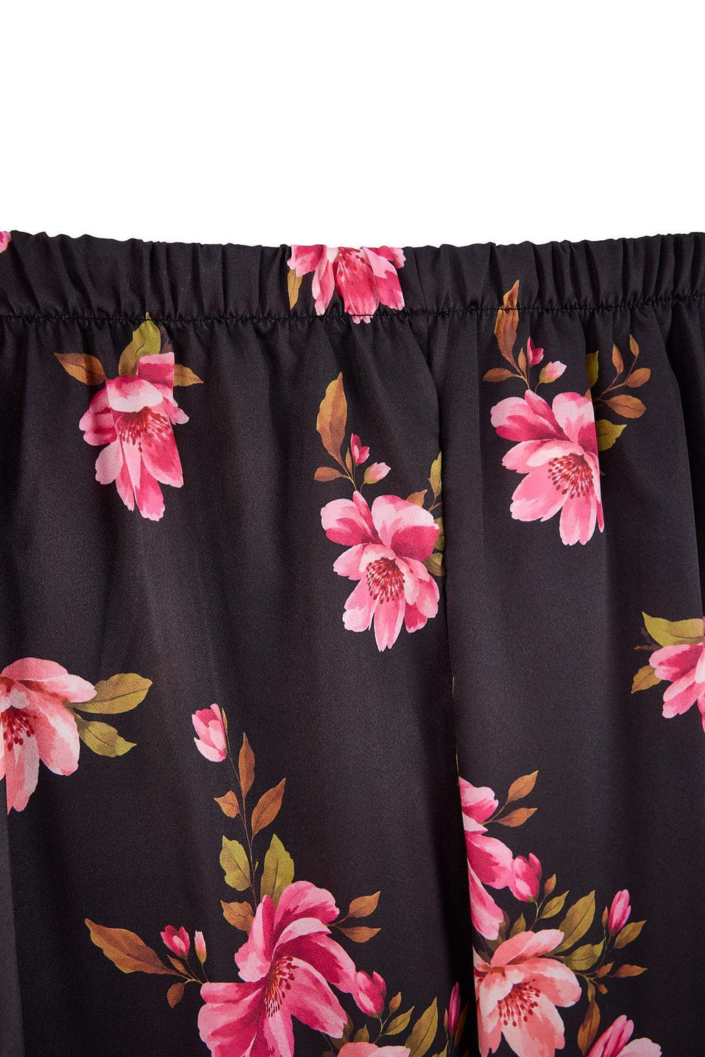 Siyah _i_ekli Saten Dokuma Pijama Tak_m_ THMAW27PT00010 - Trendyolmilla фото 3