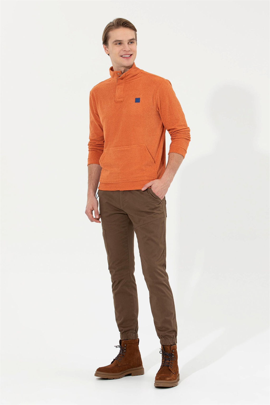 Мужские холщовые брюки цвета кокоса - U.s. polo assn фото 3