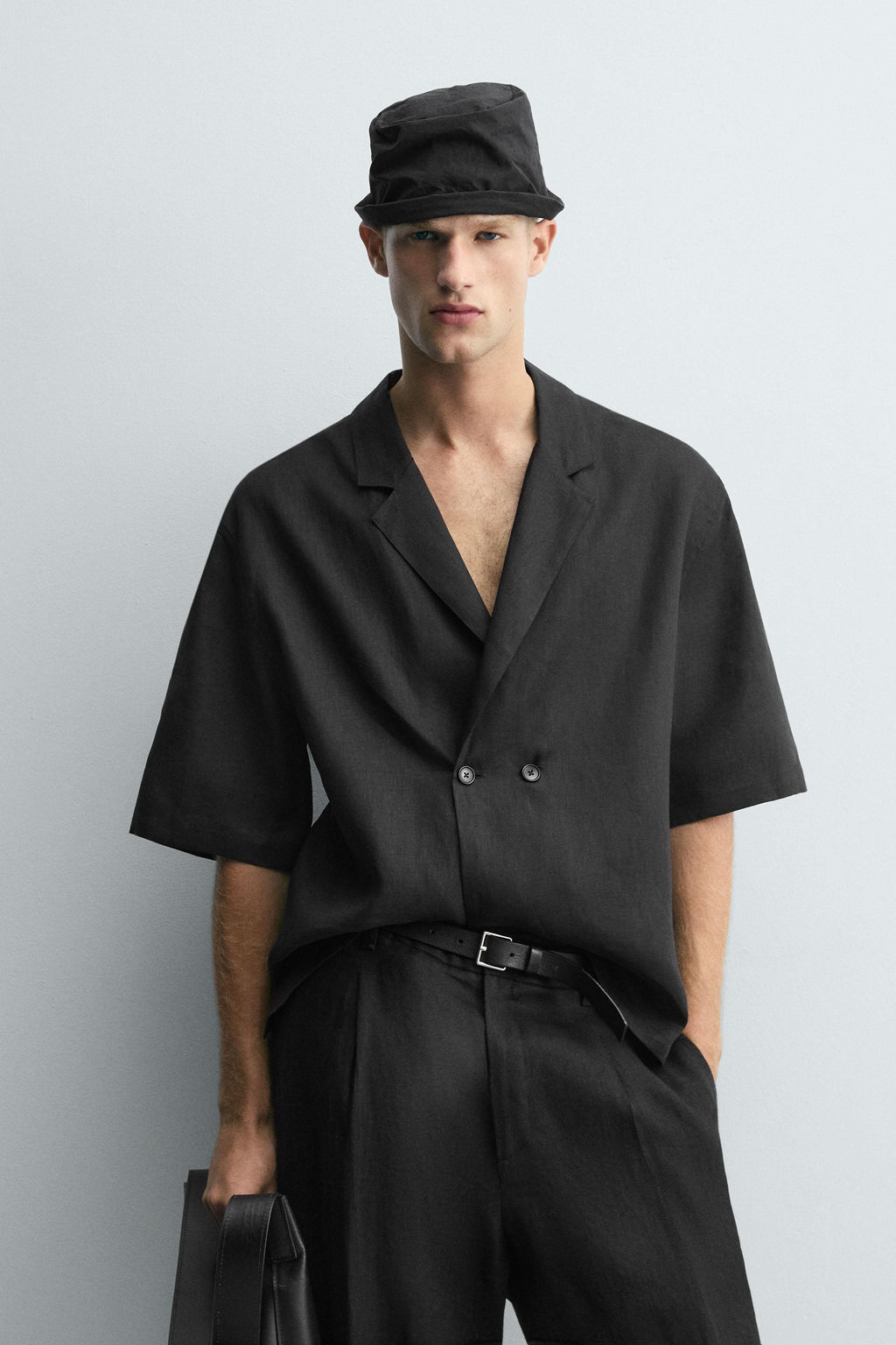 100% LINEN KIMONO SHIRT - Zara фото 2