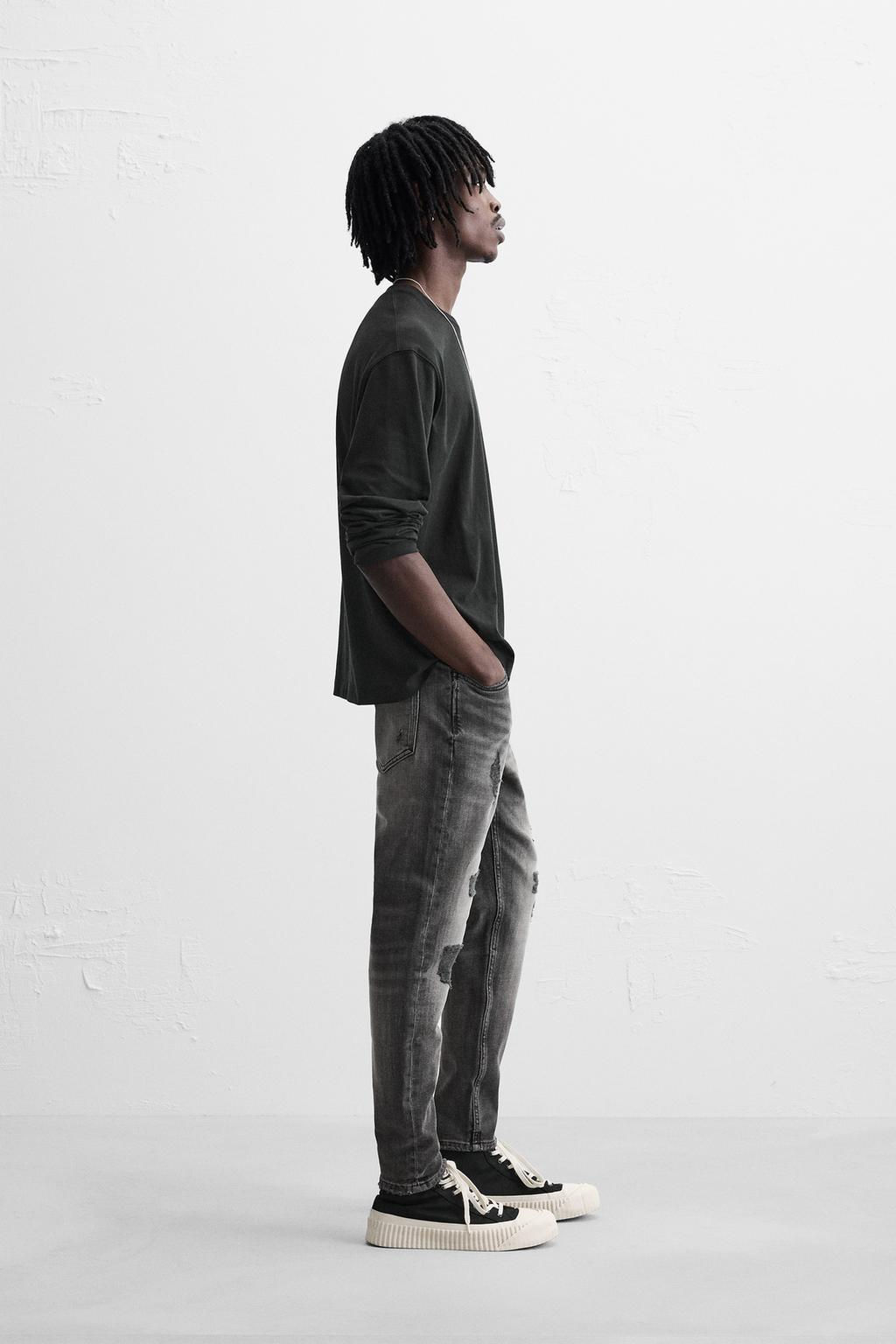 RIPPED SKINNY FIT JEANS - Zara фото 13