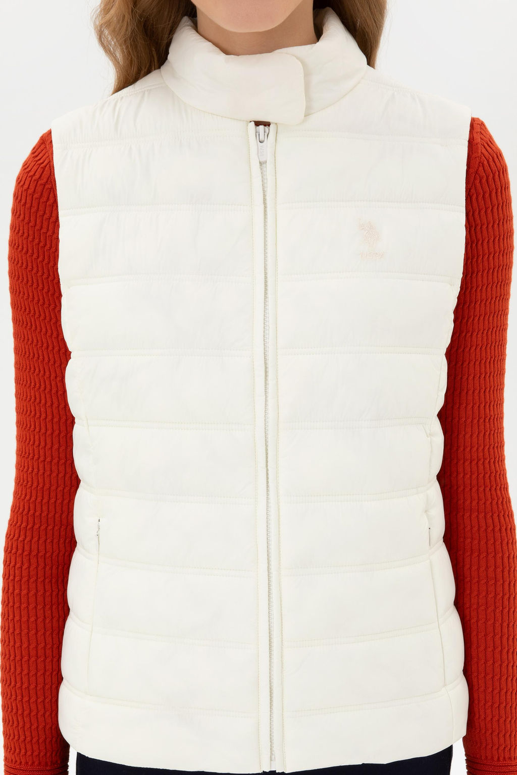 Kad_n BEYAZ Yelek Sepette S_rpriz _ndirim - U.s. polo assn фото 6