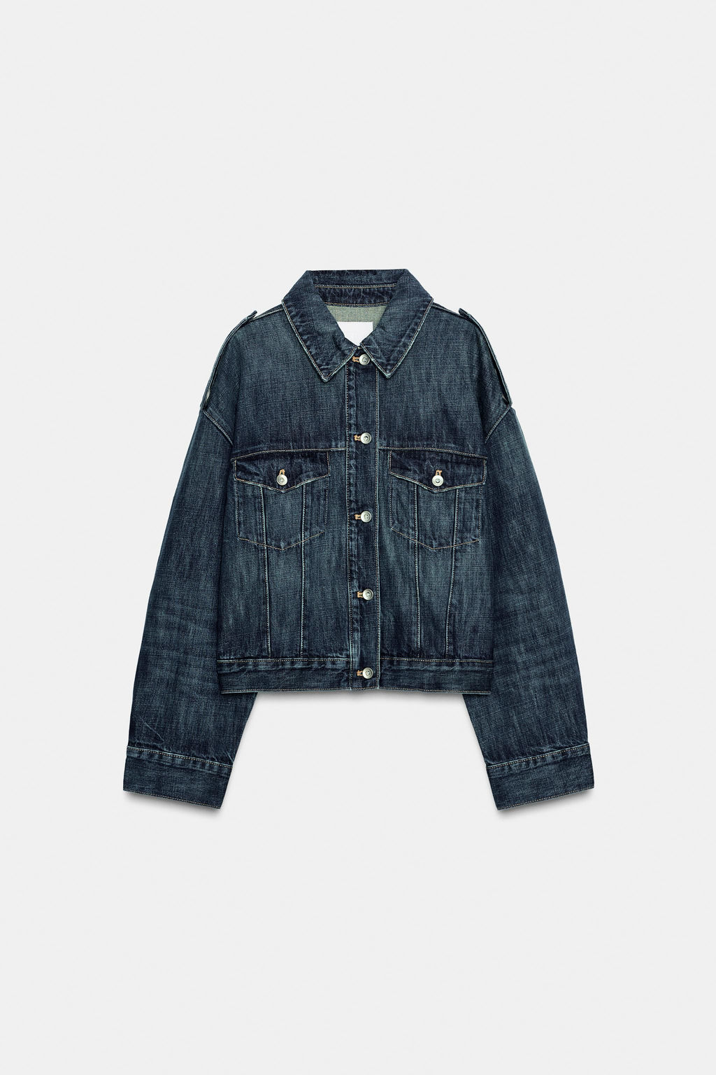 TRF TAB DENIM JACKET - Zara фото 3