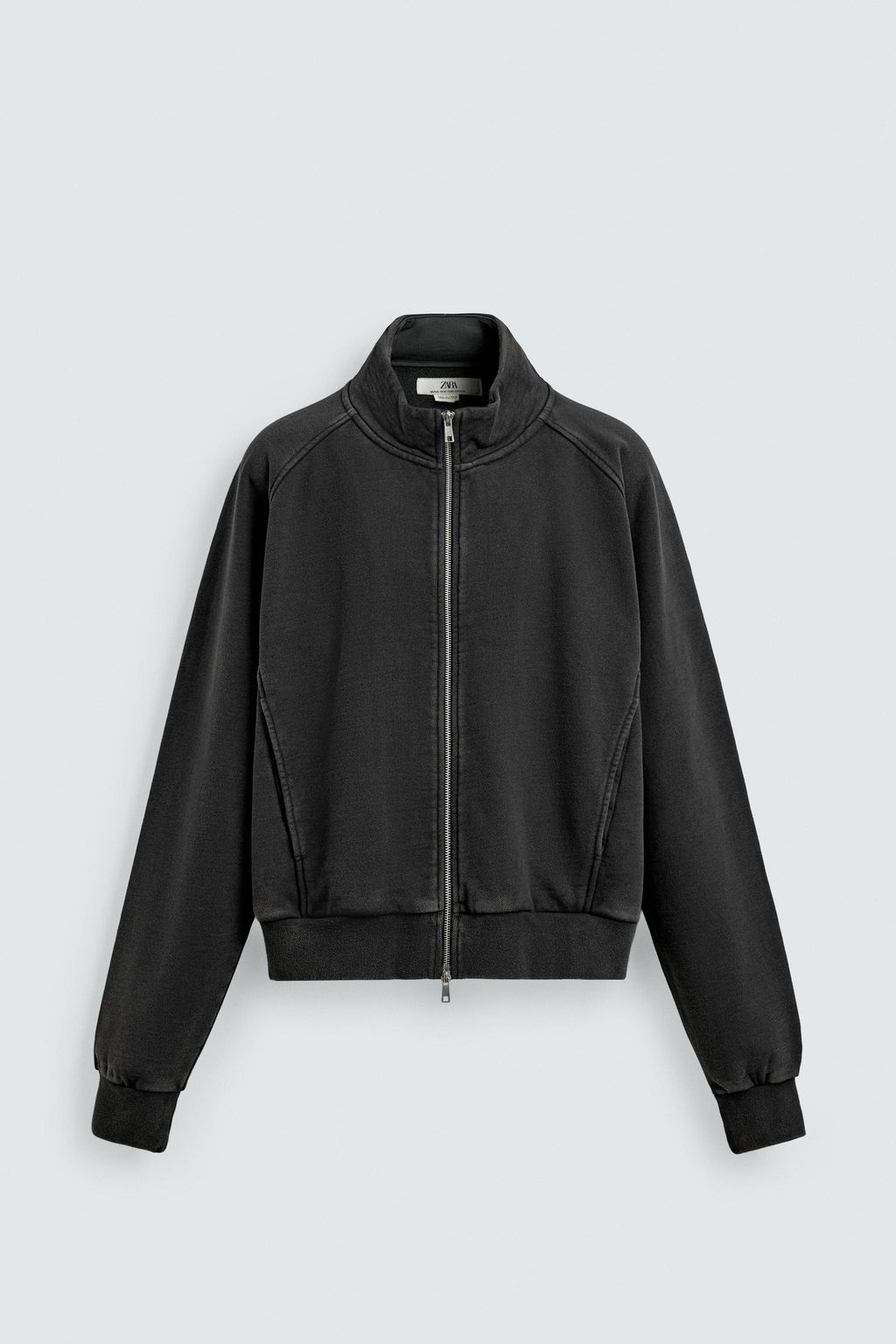 SUDADERA RELAXED FIT LAVADO / Antracita oscuro - Zara фото 7