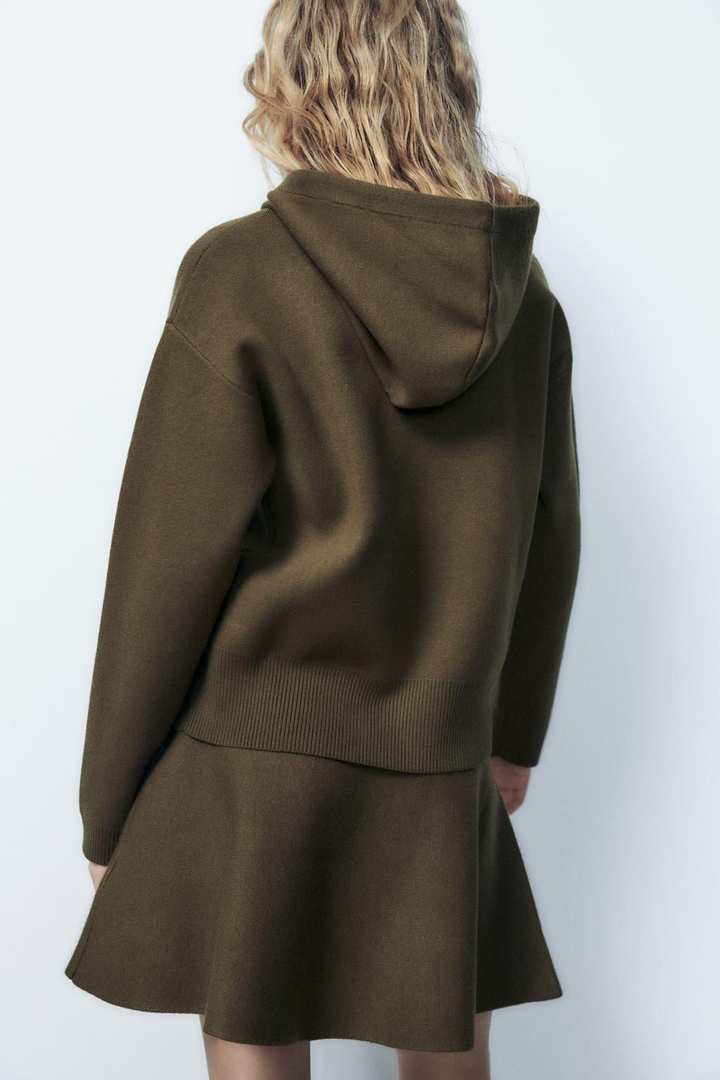 PLAIN KNIT HOODIE - Zara фото 5