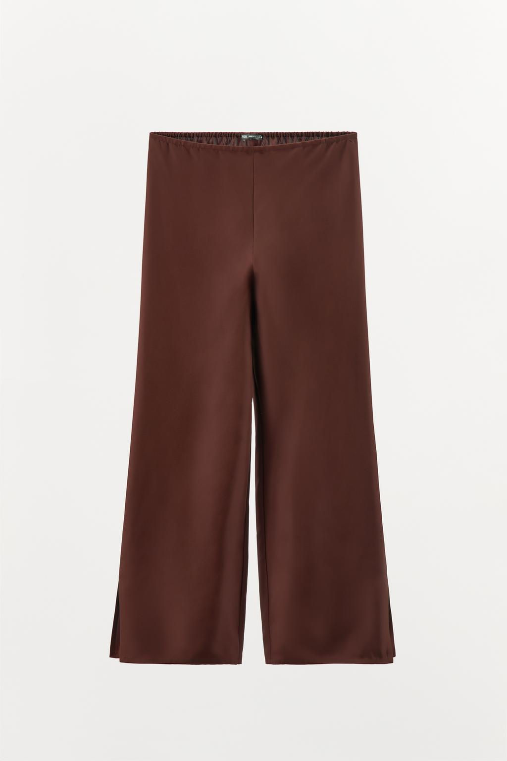 SILK PYJAMA TROUSERS - Zara фото 5
