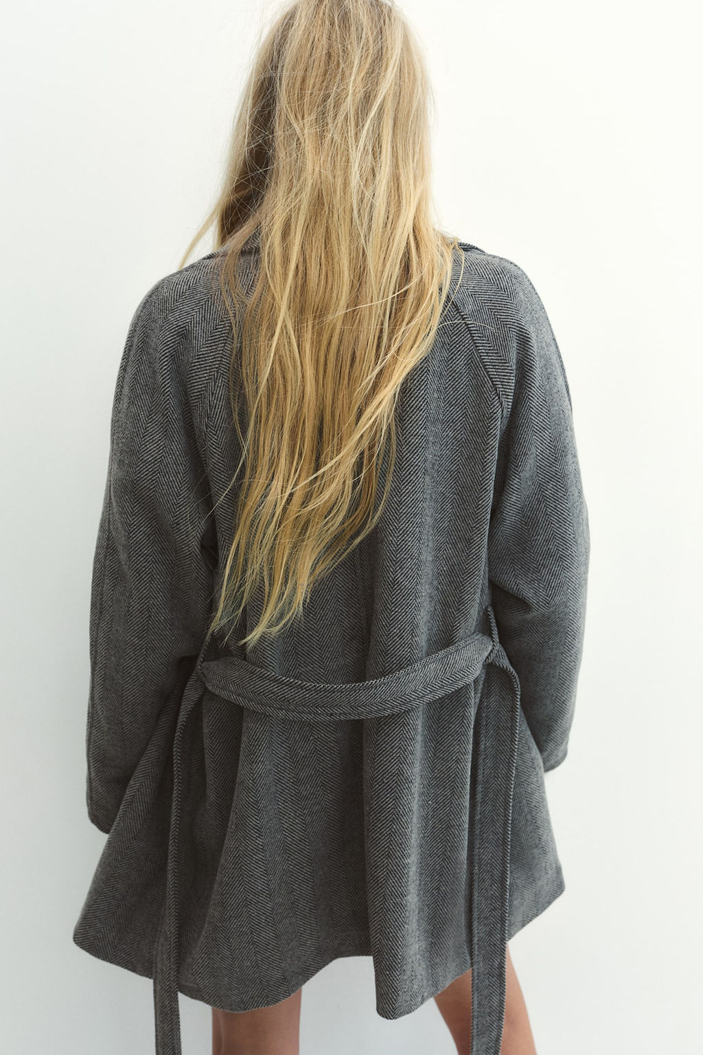 Abrigo de fieltro con cinturon - H&m фото 4